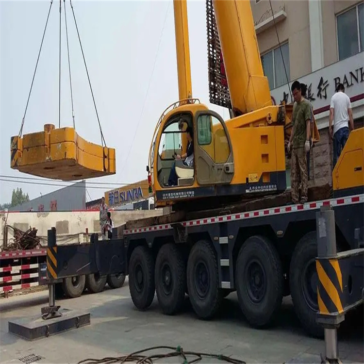 淮北相山当地吊车出租|机器吊装|75吨|工厂搬迁服务